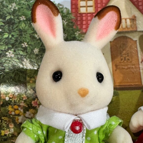 Calico Critters Chocolate Rabbit Family Figures Set New No Box - Picture 10 of 13